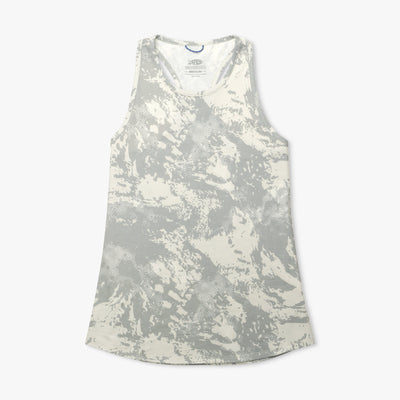 Women's Ocean Bound Printed Performance Tank | Silver Storm Camo