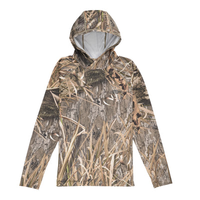Youth Mossy Oak Hooded Performance Shirt